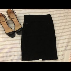 Black pencil skirt